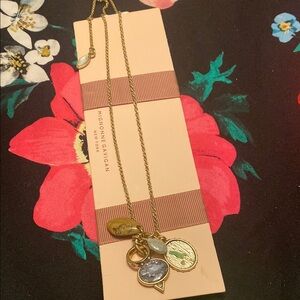 Mignonne Gavigan Gold Necklace with Engraved Pendants